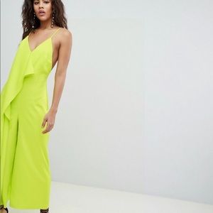 COPY - Neon Jumpsuit With Drape Front